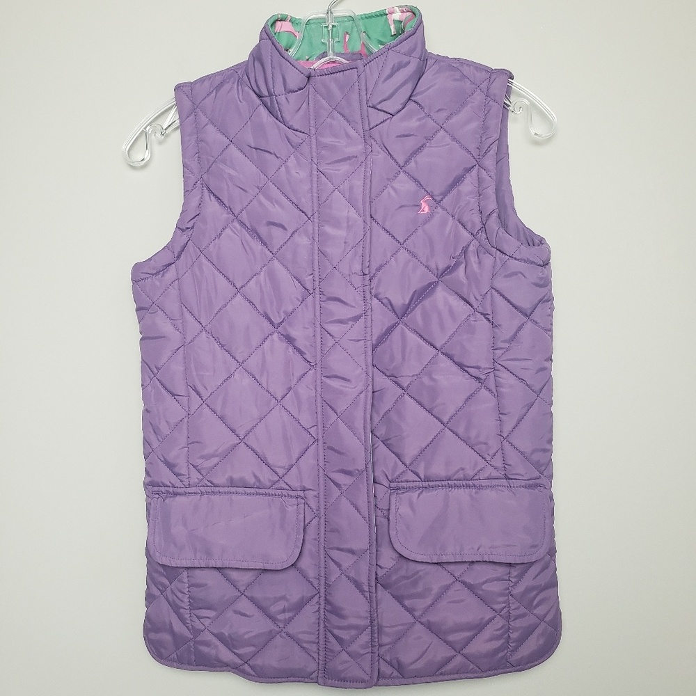 Joules Girls Puffer Vest Size 11 - 12 Youth Purple